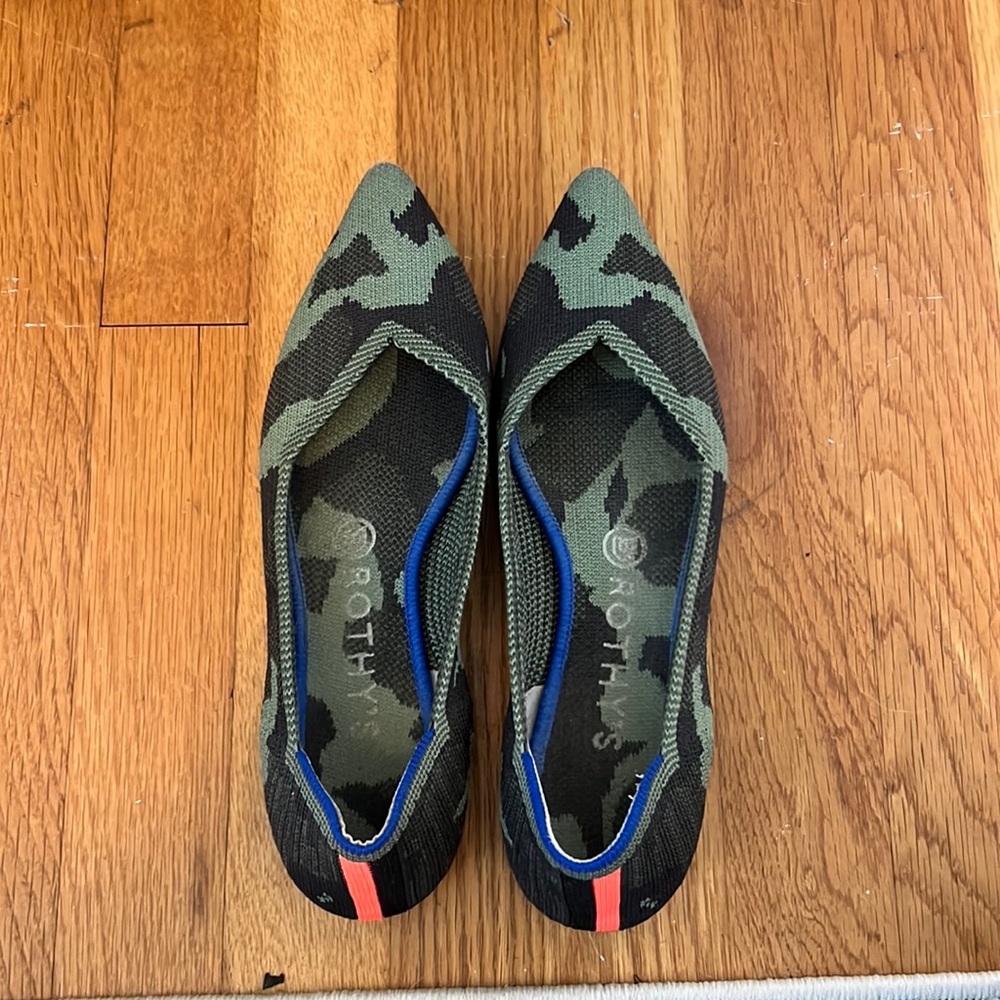 Rothy’s Pointed Toe Camouflage Flat - image 1